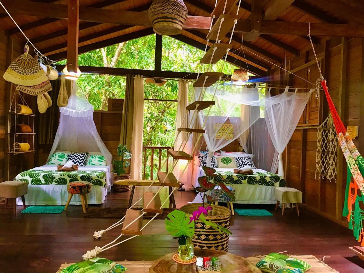 Casa Da Arvore, Sonho Na Amazonia, 2Min A Pe Da Praia アウテル・ド・ション エクステリア 写真